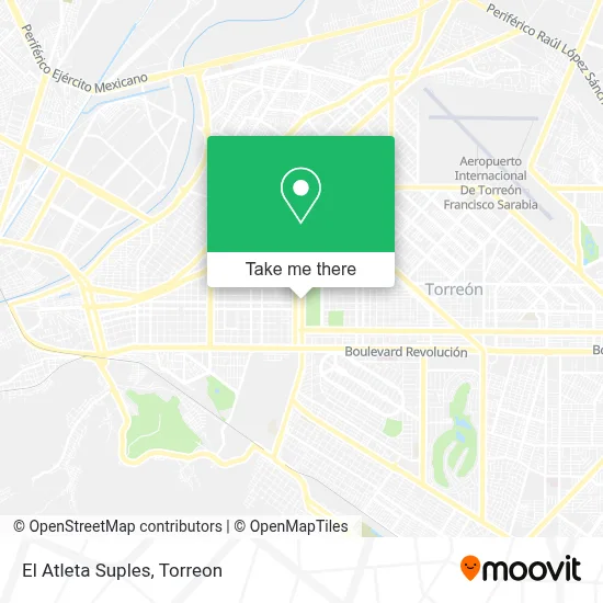El Atleta Suples map