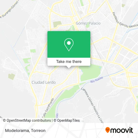 Modelorama map