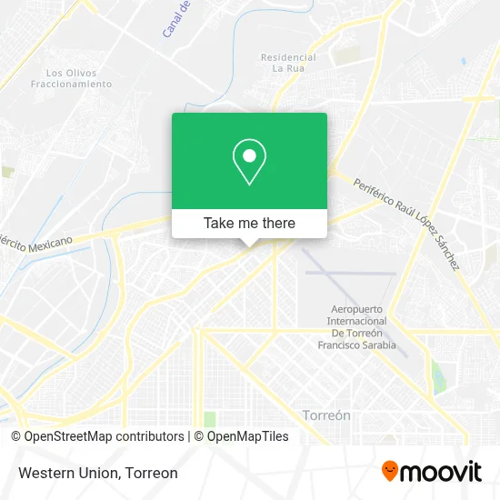 Western Union map