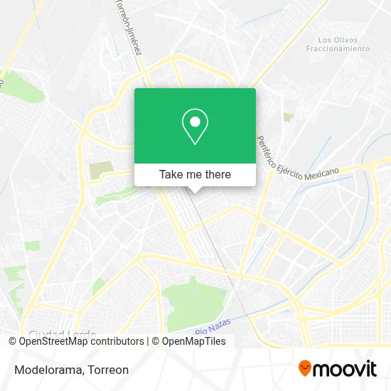 Modelorama map