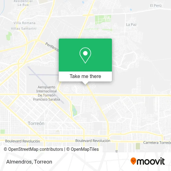 Almendros map