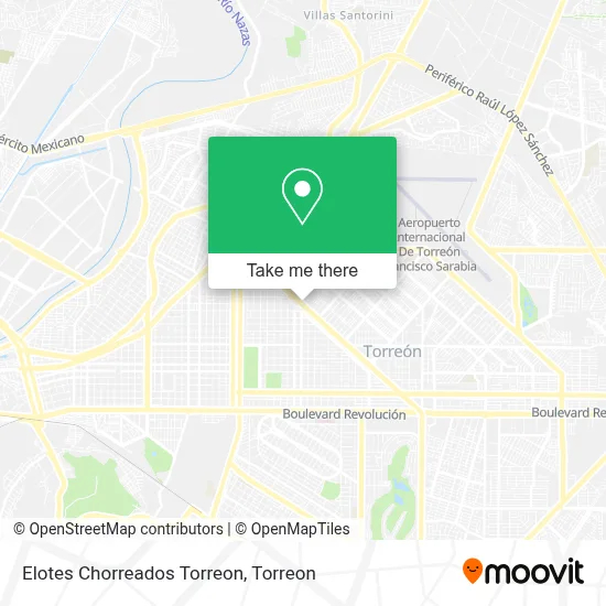 Elotes Chorreados Torreon map