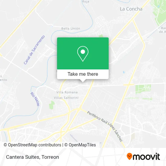 Cantera Suites map