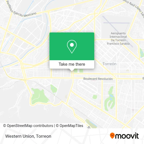 Western Union map