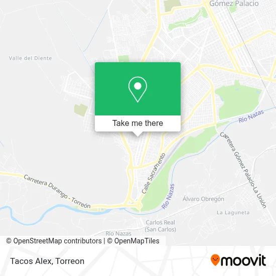 Tacos Alex map