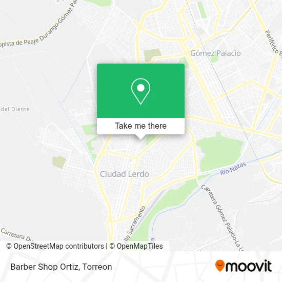 Barber Shop Ortiz map