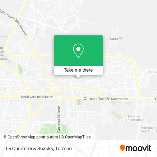 La Churreria & Snacks map