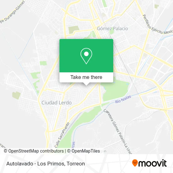Autolavado - Los Primos map