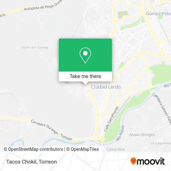 Tacos Chokii map