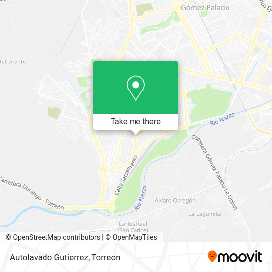 Autolavado Gutierrez map