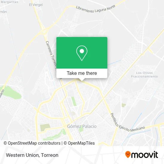 Western Union map