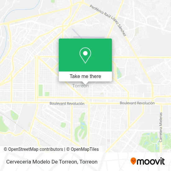 Cerveceria Modelo De Torreon map