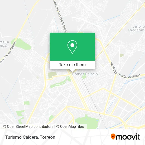 Turismo Caldera map