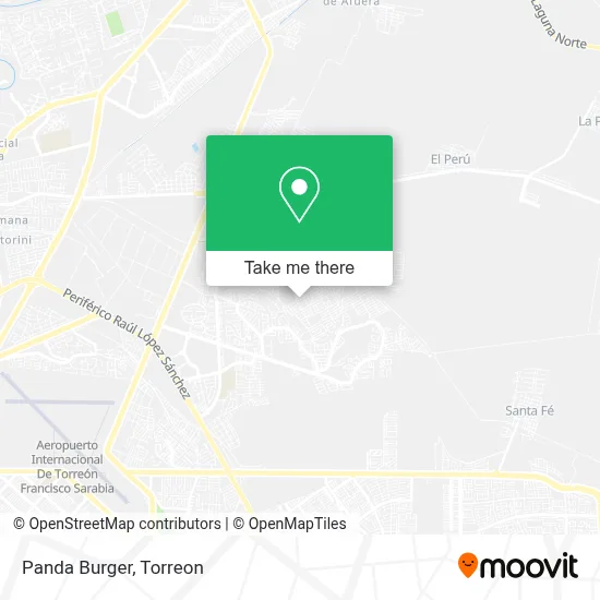 Panda Burger map