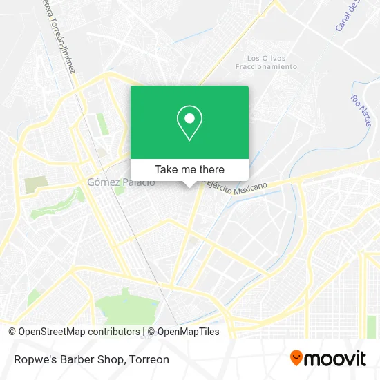 Ropwe's Barber Shop map