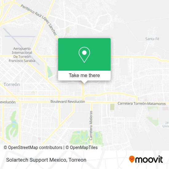 Solartech Support Mexico map