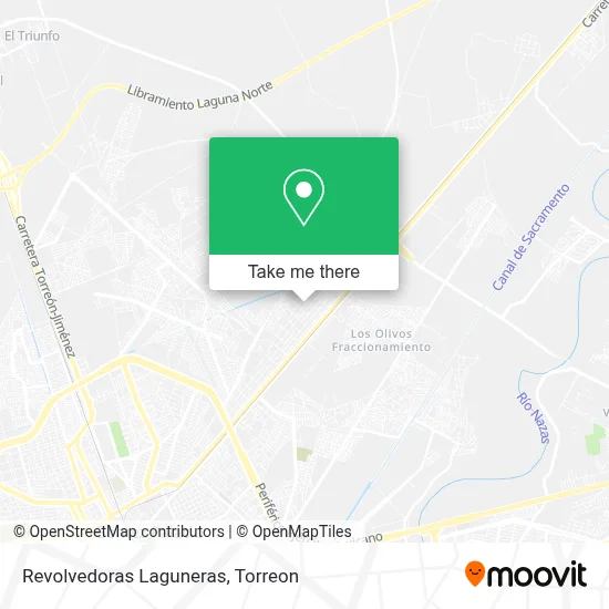 Revolvedoras Laguneras map