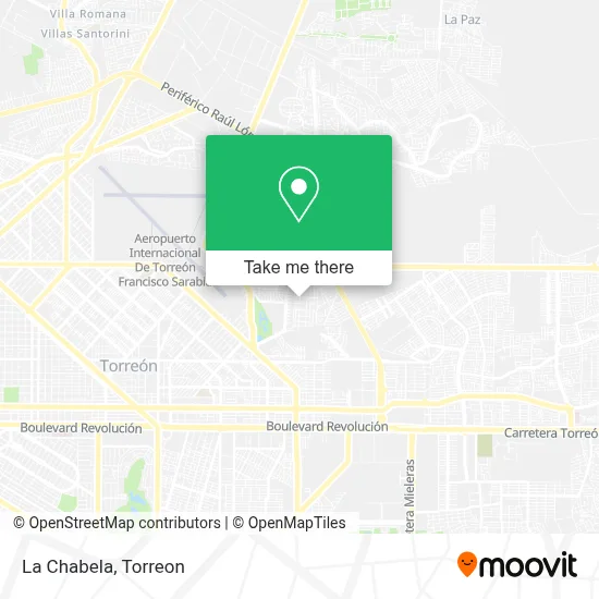 La Chabela map