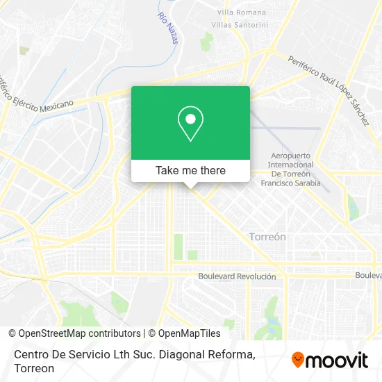 Centro De Servicio Lth Suc. Diagonal Reforma map