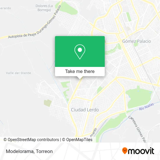 Modelorama map