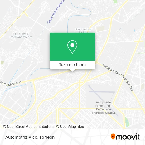 Automotriz Vico map