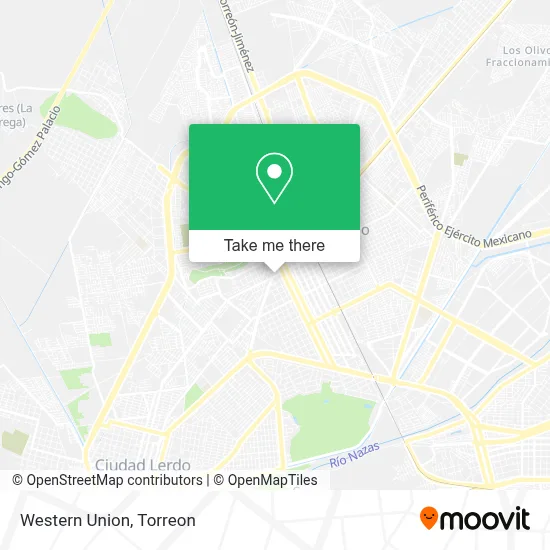 Western Union map
