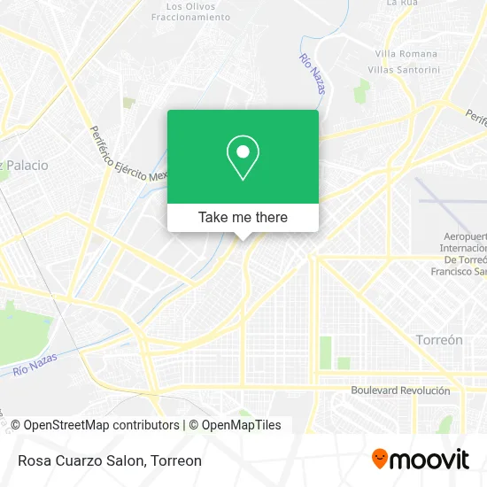 Rosa Cuarzo Salon map