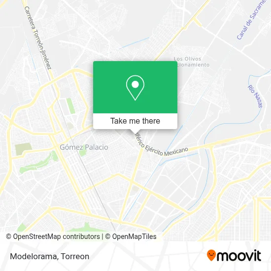 Modelorama map