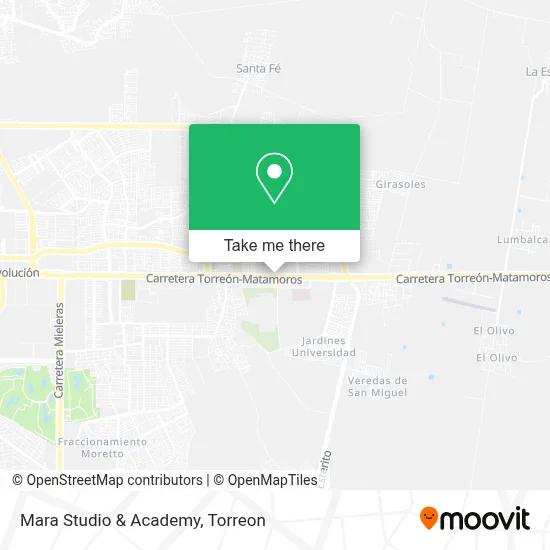 Mara Studio & Academy map