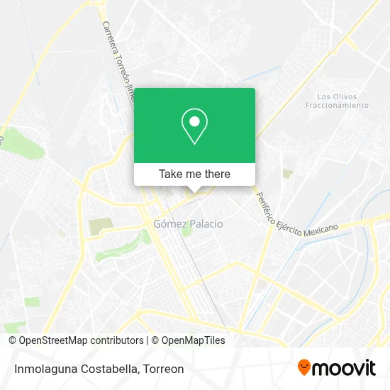 Inmolaguna Costabella map