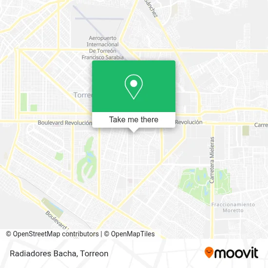 Radiadores Bacha map