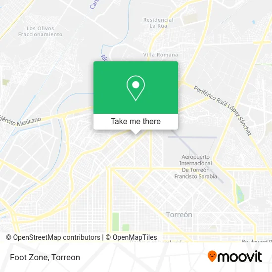 Foot Zone map