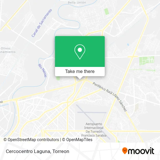Cercocentro Laguna map