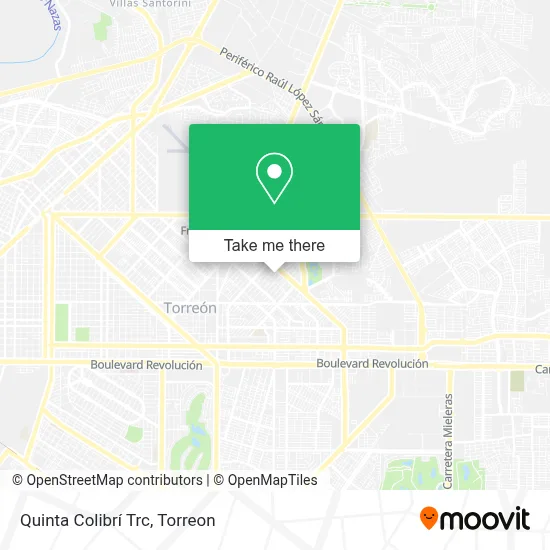 Quinta Colibrí Trc map