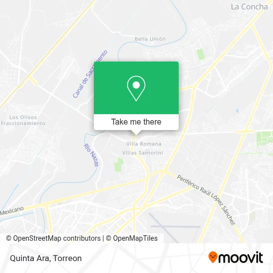 Quinta Ara map