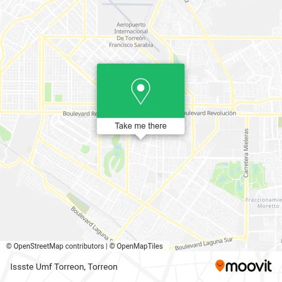 Issste Umf Torreon map