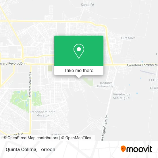 Quinta Colima map