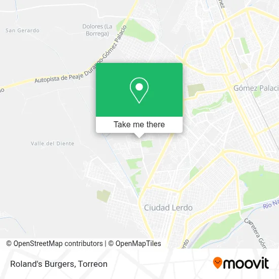 Roland's Burgers map