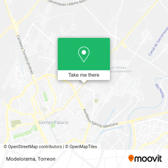 Modelorama map
