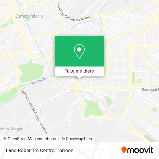 Land Rober Trc Centro map