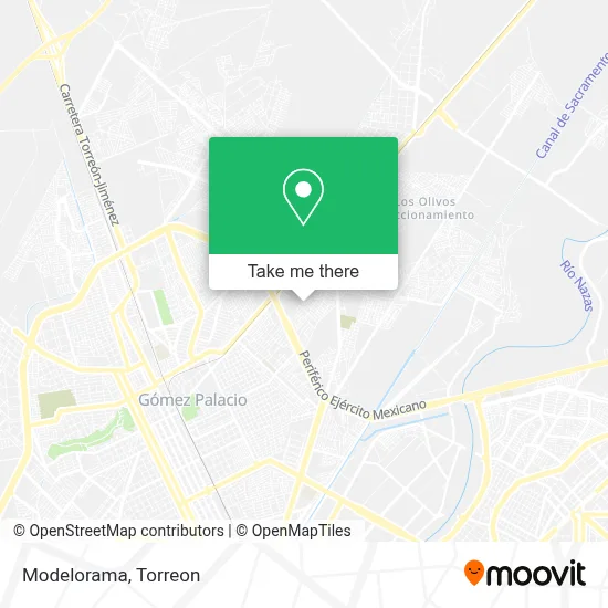 Modelorama map
