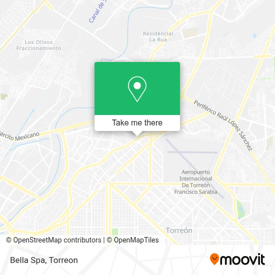 Bella Spa map