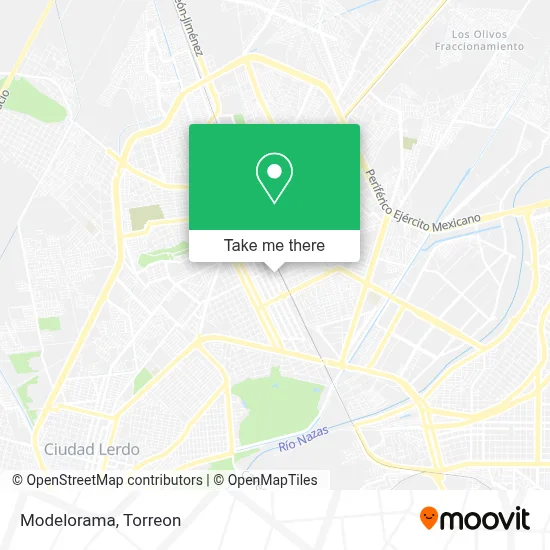 Modelorama map