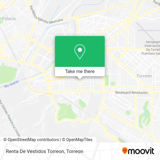 Renta De Vestidos Torreon map