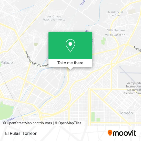 El Rulas map