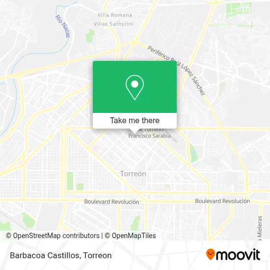 Barbacoa Castillos map