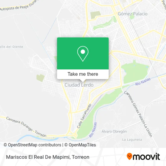 Mariscos El Real De Mapimi map
