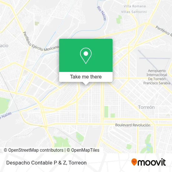 Despacho Contable P & Z map
