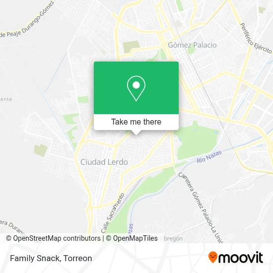 Family Snack map