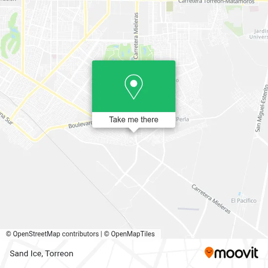 Sand Ice map